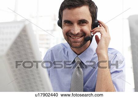 Call center agent View Large Photo Image Stock Image - Call center agent. Fotosearch