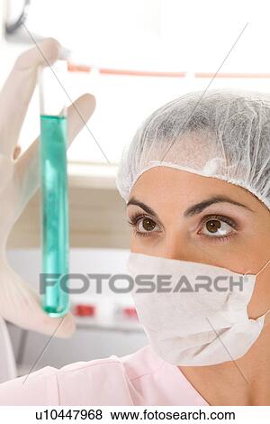 Stock Photo - Chemist at work. Fotosearch