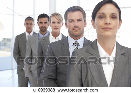Stock Photo - Confident business team. Fotosearch