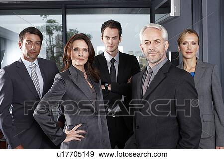 Stock Photo - Confident business team. Fotosearch