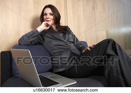 Confident business woman View Large Photo Image Stock Photo - Confident business woman. Fotosearch
