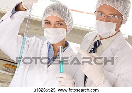 Confident researchers View Large Photo Image Stock Image - Confident researchers. Fotosearch