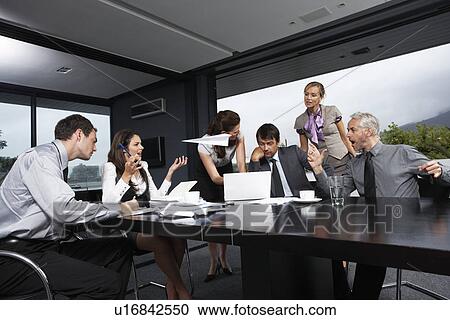 Conflict in a meeting View Large Photo Image Stock Image - Conflict in a meeting. Fotosearch