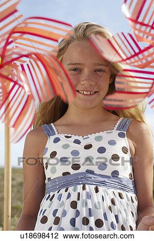 Stock Image - Cute girl smiling. Fotosearch