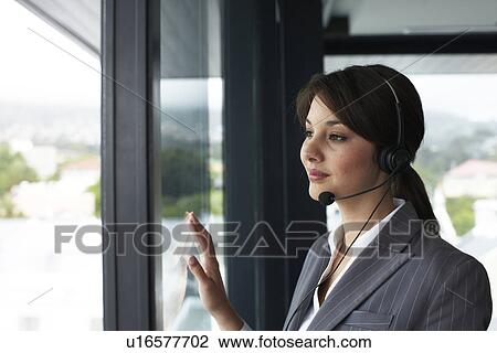 Cute girl with headphone View Large Photo Image Stock Image - Cute girl with headphone. Fotosearch