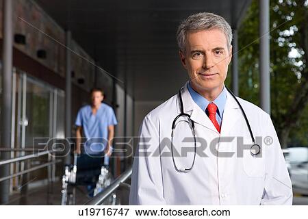 Stock Photo - Doctor smiling. Fotosearch