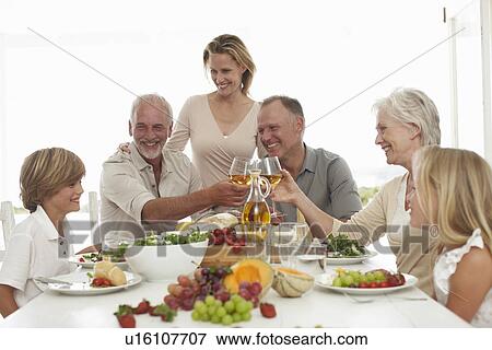 Family celebration View Large Photo Image Stock Photo - Family celebration. Fotosearch