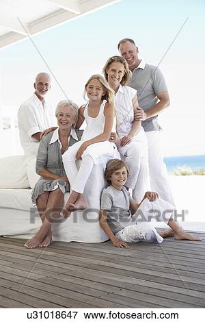 Stock Photo - Family portrait. Fotosearch