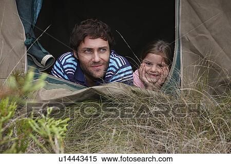Father and daughter camping View Large Photo Image Stock Photography - Father and daughter camping. Fotosearch