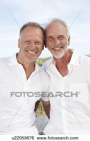 Stock Photograph - Father and son. Fotosearch