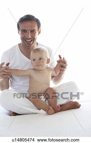 Picture - Father with his son. Fotosearch