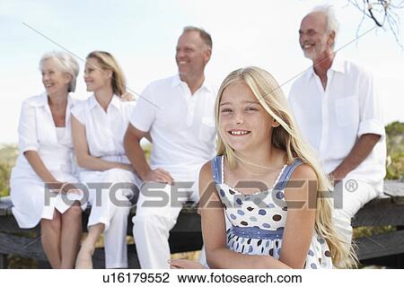 Girl with her parents and grandparents View Large Photo Image Stock Image - Girl with her parents and grandparents. Fotosearch