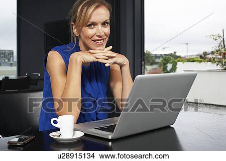 Picture - Gorgeous business woman. Fotosearch