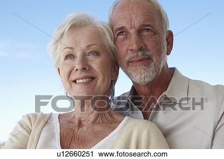Stock Image - Happy seniors couple. Fotosearch