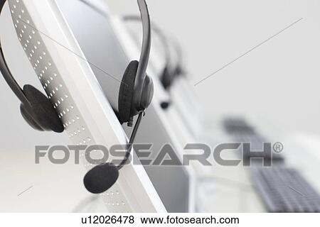 Stock Photo - Headset close up. Fotosearch