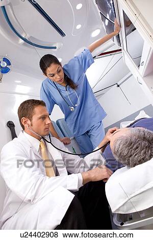 In an ambulance View Large Photo Image Stock Photo - In an ambulance. Fotosearch