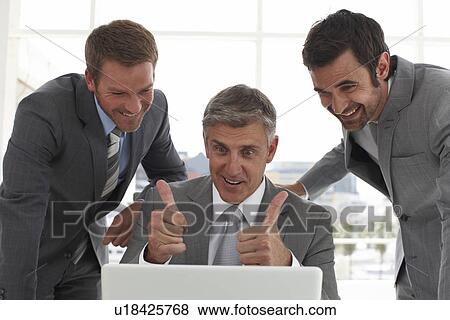 Mature businessman showing ok sign View Large Photo Image Stock Photo - Mature businessman showing ok sign. Fotosearch