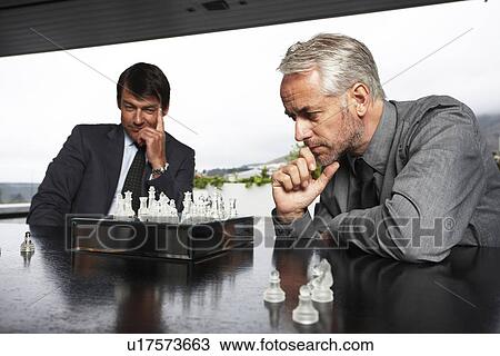 Men playing chess View Large Photo Image Stock Image - Men playing chess. Fotosearch