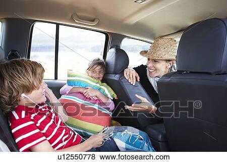 Mother with her children View Large Photo Image Stock Photo - Mother with her children. Fotosearch