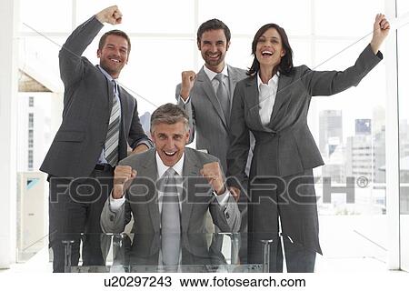 Motivated business team View Large Photo Image Stock Image - Motivated business team. Fotosearch