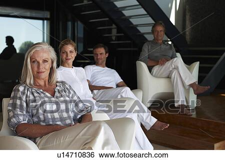 Parents with their adult children View Large Photo Image Stock Photograph - Parents with their adult children. Fotosearch