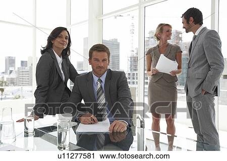 Stock Image - People at work. Fotosearch