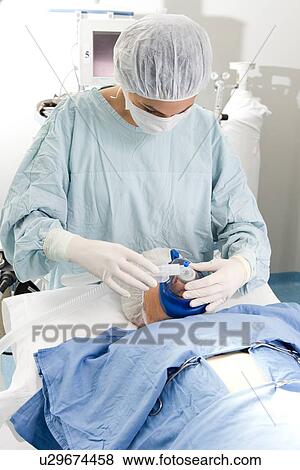 Stock Photo - Preparing for an operation. Fotosearch