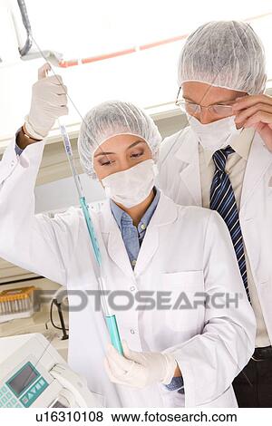 Researchers at work View Large Photo Image Stock Photo - Researchers at work. Fotosearch