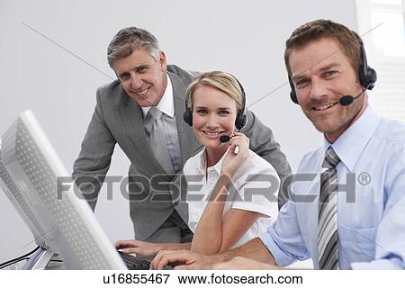 Sales agents with supervisor View Large Photo Image Stock Photo - Sales agents with supervisor. Fotosearch