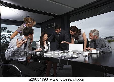 Stressed business team View Large Photo Image Stock Image - Stressed business team. Fotosearch