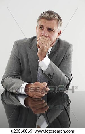 Stressed executive View Large Photo Image Stock Photo - Stressed executive. Fotosearch