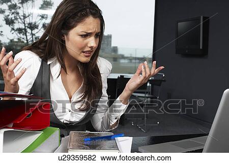Stressed girl View Large Photo Image Stock Image - Stressed girl. Fotosearch