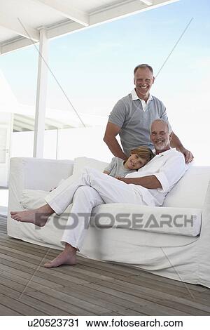 Three happy men View Large Photo Image Stock Image - Three happy men. Fotosearch