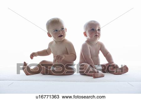 Two babies View Large Photo Image Stock Image - Two babies. Fotosearch