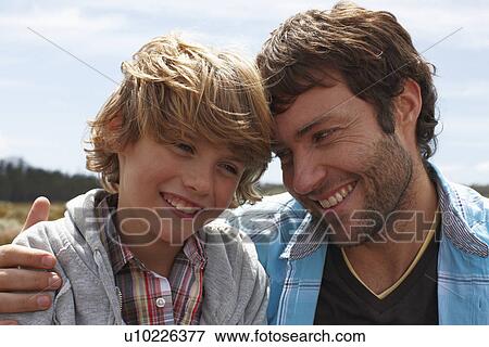 Stock Photo - Two men generations. Fotosearch