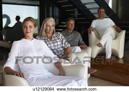 Picture - Two people generations. Fotosearch