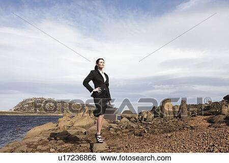 Woman with a bag View Large Photo Image Stock Photograph - Woman with a bag. Fotosearch