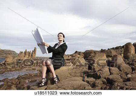 Woman with a map View Large Photo Image Stock Image - Woman with a map. Fotosearch