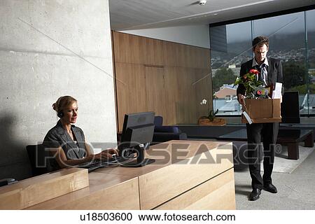 Stock Image - Young jobless businessman. Fotosearch