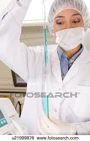 Stock Photograph - Young researcher. Fotosearch