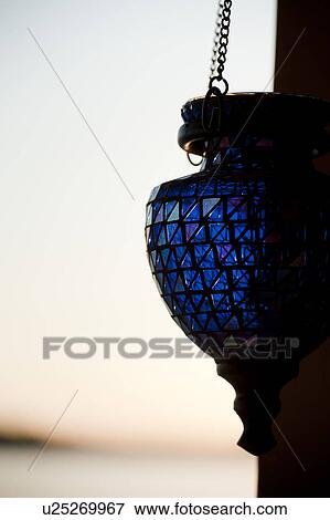 Stock Photo - Blue lantern. Fotosearch