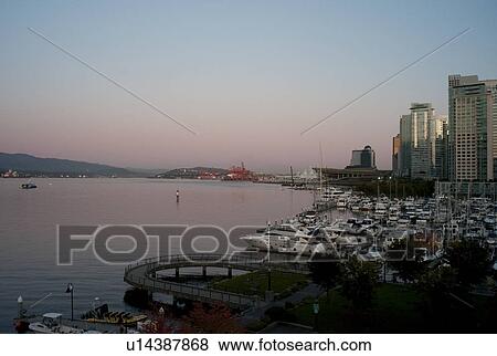 Boats docked in Vancouver, British Columbia, Canada View Large Photo Image Stock Photo - Boats docked in Vancouver, British Columbia, Canada. Fotosearch