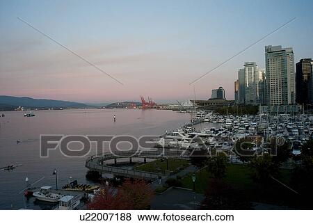 Boats docked in Vancouver, British Columbia, Canada View Large Photo Image Stock Photo - Boats docked in Vancouver, British Columbia, Canada. Fotosearch