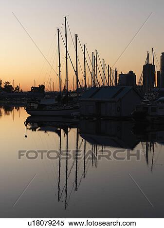 Boats with reflections in Vancouver, British Columbia, Canada View Large Photo Image Stock Photography - Boats with reflections in Vancouver, British Columbia, Canada. Fotosearch