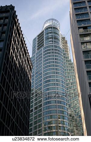 Stock Image - Building architecture in downtown Vancouver, British Columbia, Canada. Fotosearch