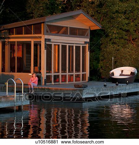 Building on the docks at Lake of the Woods, Ontario View Large Photo Image Stock Image - Building on the docks at Lake of the Woods, Ontario. Fotosearch