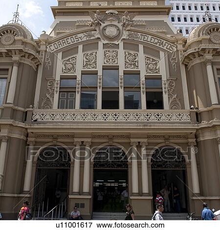 Stock Photo - Central Post Office building in San Jose Costa Rica. Fotosearch
