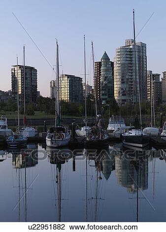 Stock Image - City skyline of Vancouver, British Columbia, Canada. Fotosearch