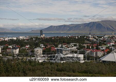 Cityscape of mountains and harbour View Large Photo Image Stock Photo - Cityscape of mountains and harbour. Fotosearch