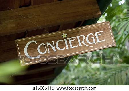 Stock Photography - Concierge sign. Fotosearch